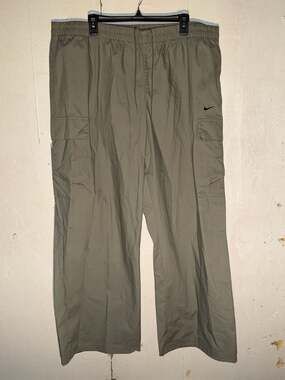 Nike Vintage Olive Green Ripstop Cargo Pants XXL